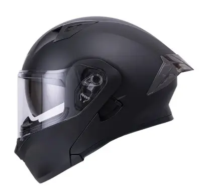 CASCO ABATIBLE ICH 3120 SOLID NEGRO NEGRO BRILLO XL