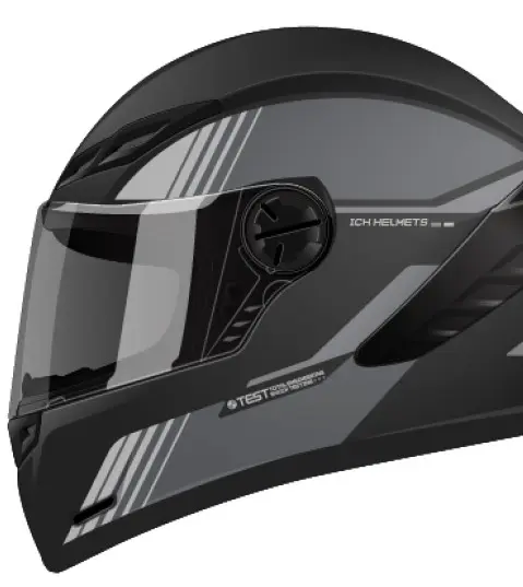 CASCO INTEGRAL ICH 501_SP SLASA NEGRO GRIS O BRILLO XL
