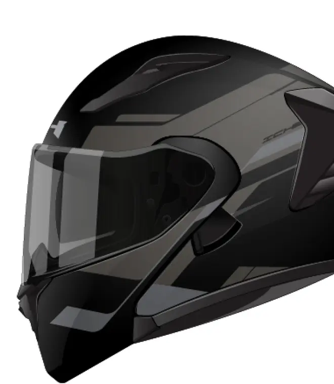 CASCO ABATIBLE ICH 3130 ORIKA NEGRO GRIS O MATE M