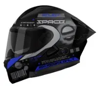 CASCO ABATIBLE ICH 3130 OUTSIDE NEGRO AZUL MATE XL