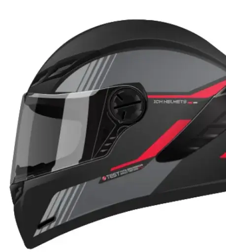 [205237] CASCO INTEGRAL ICH 501_SP SLASA NEGRO ROJO BRILLO XL