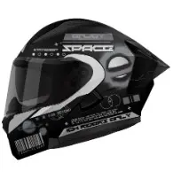 [215857] CASCO ABATIBLE ICH 3130 OUTSIDE NEGRO GRIS MATE L